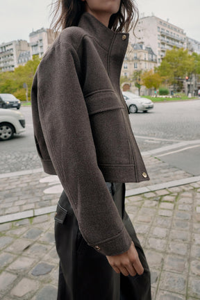 SOFT HIGH NECK JACKET - Image 3