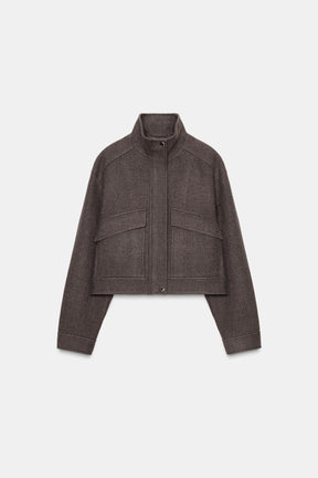 Soft High Neck Jacket
