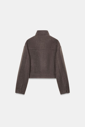 SOFT HIGH NECK JACKET - Image 7