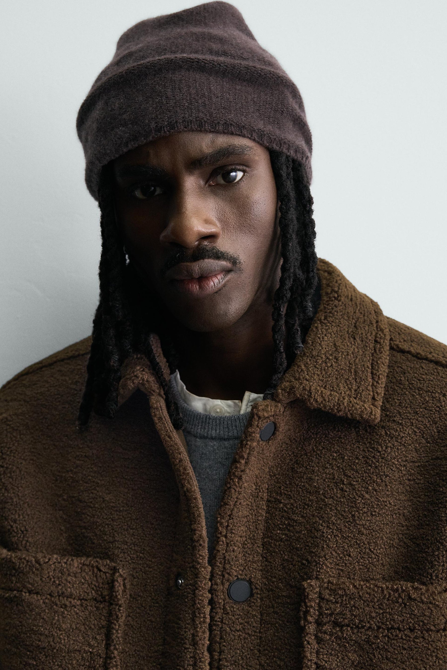 FAUX SHEARLING OVERSHIRT WITH POCKETS - Image 6