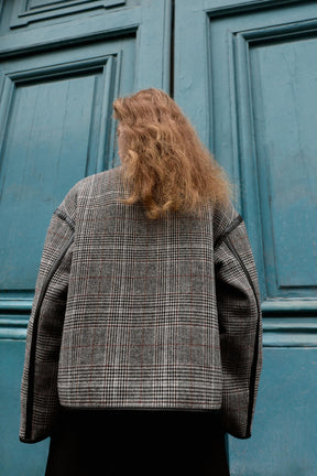 REVERSIBLE JACKET WITH FAUX LEATHER TRIMS - Image 4