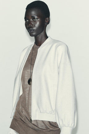 SOFT OVERSIZE BOMBER JACKET - Image 4