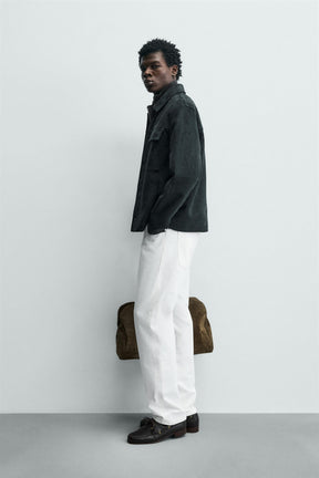 FAUX SUEDE OVERSHIRT - Image 4
