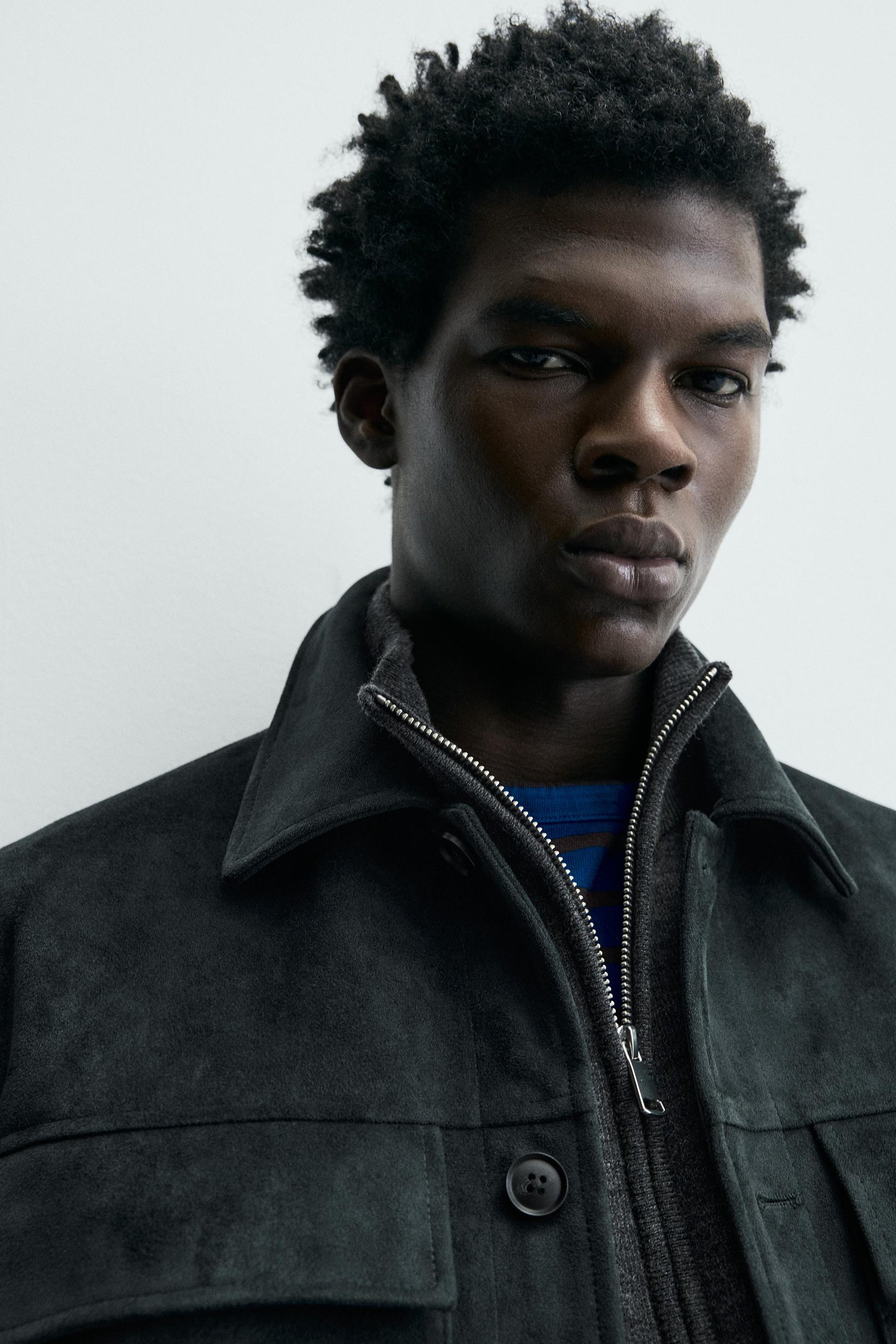 Wildlederimitat-Overshirt