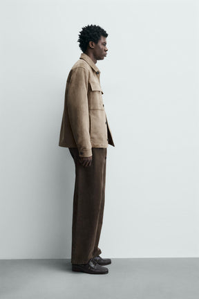 FAUX SUEDE OVERSHIRT - Image 4