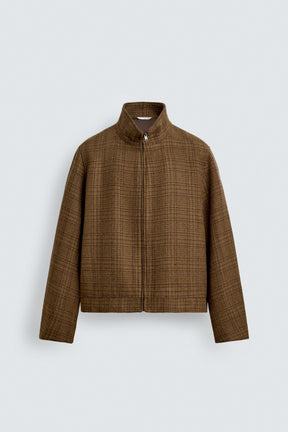 CHECK WOOL BLEND OVERSHIRT - Image 8