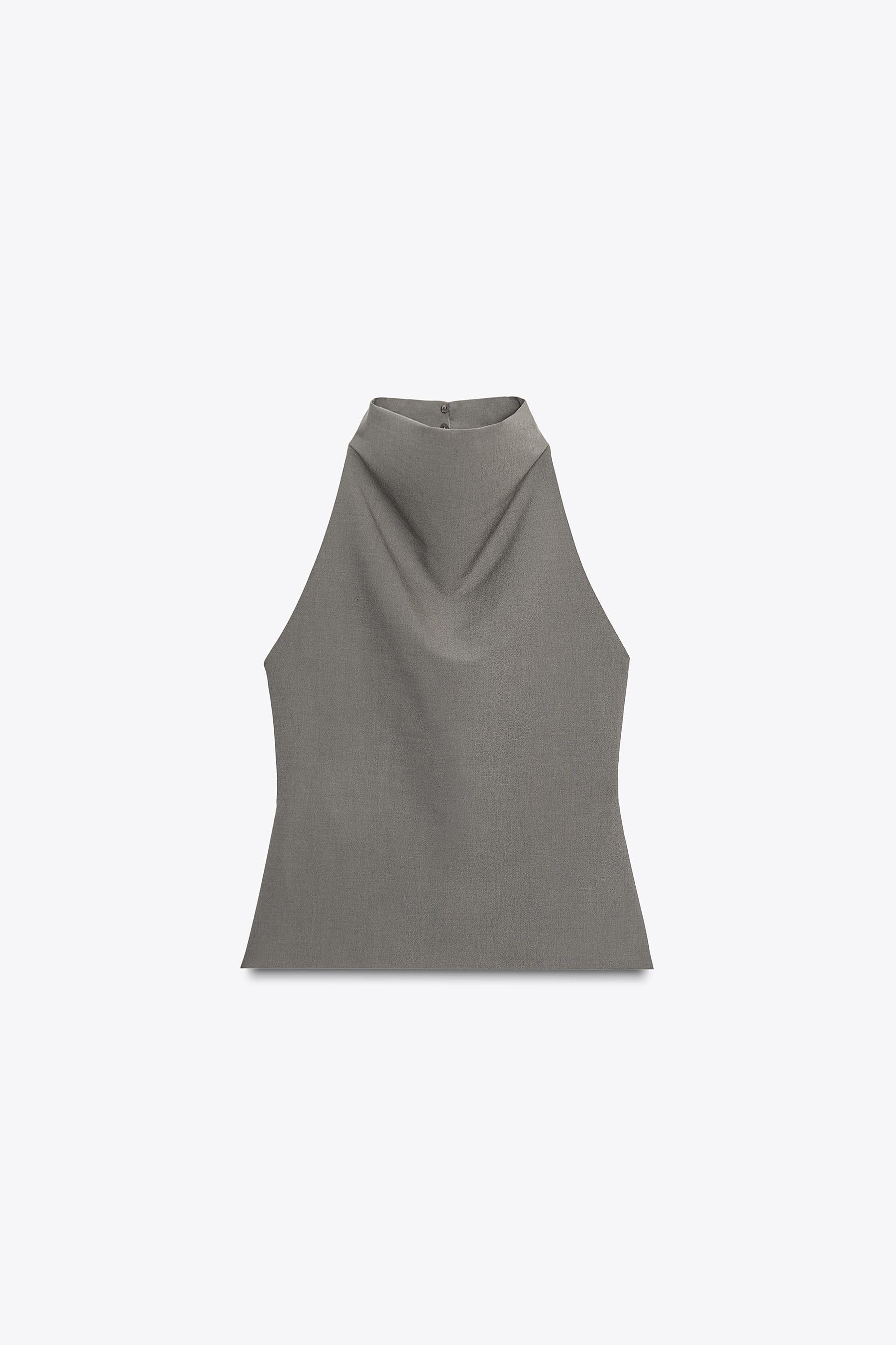 Halter Top, Open-Back