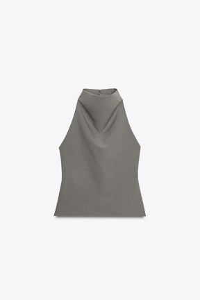 Halter Top, Open-Back