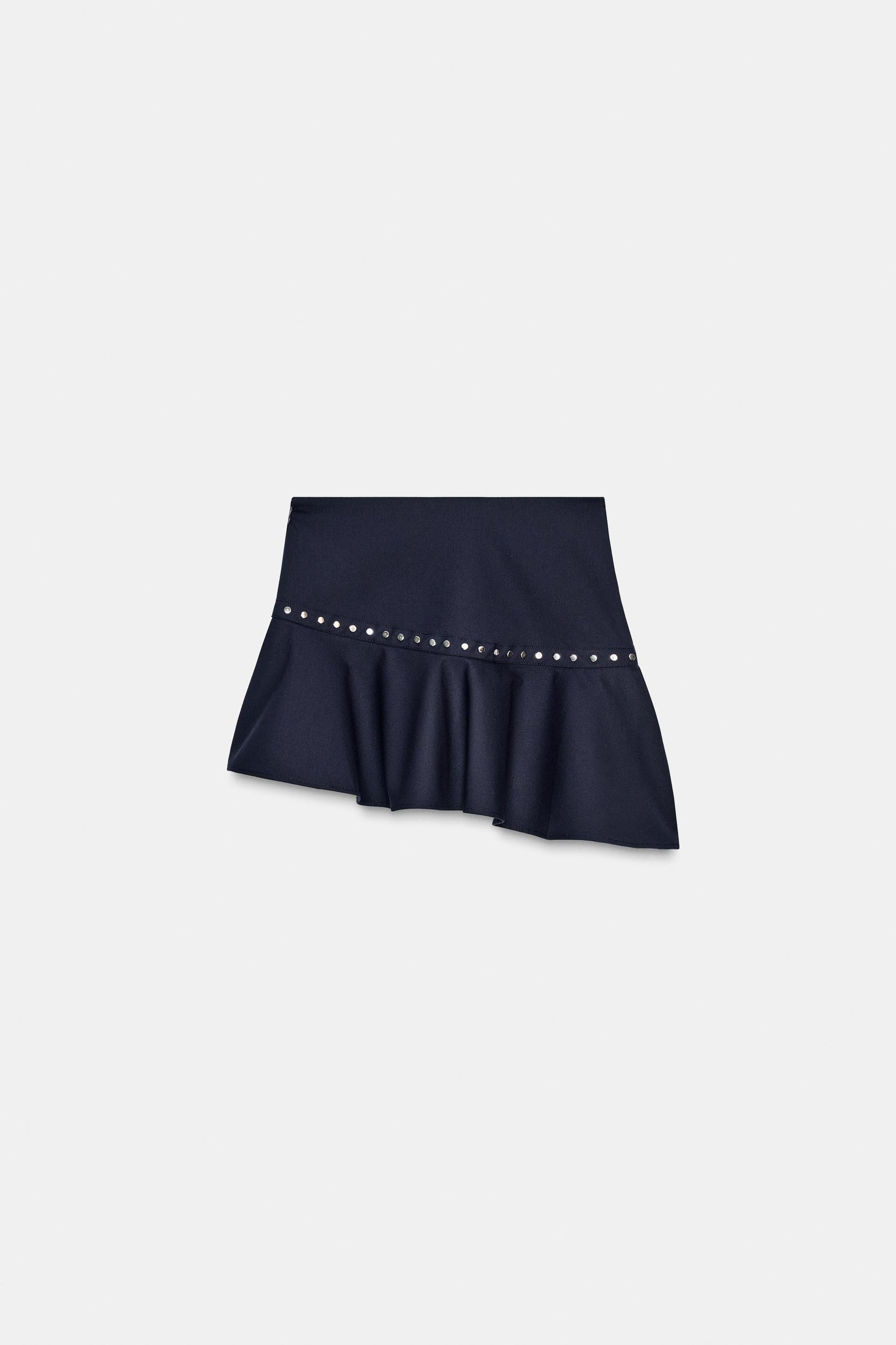 Ruffled Studded Skirt