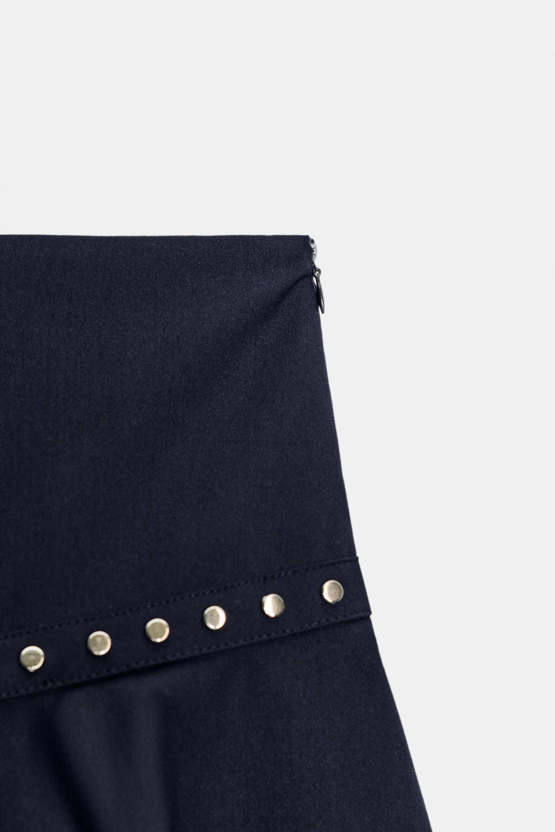 Ruffled Studded Skirt