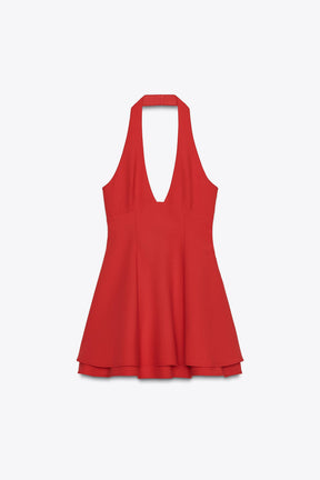 Two-Layer Halter Dress