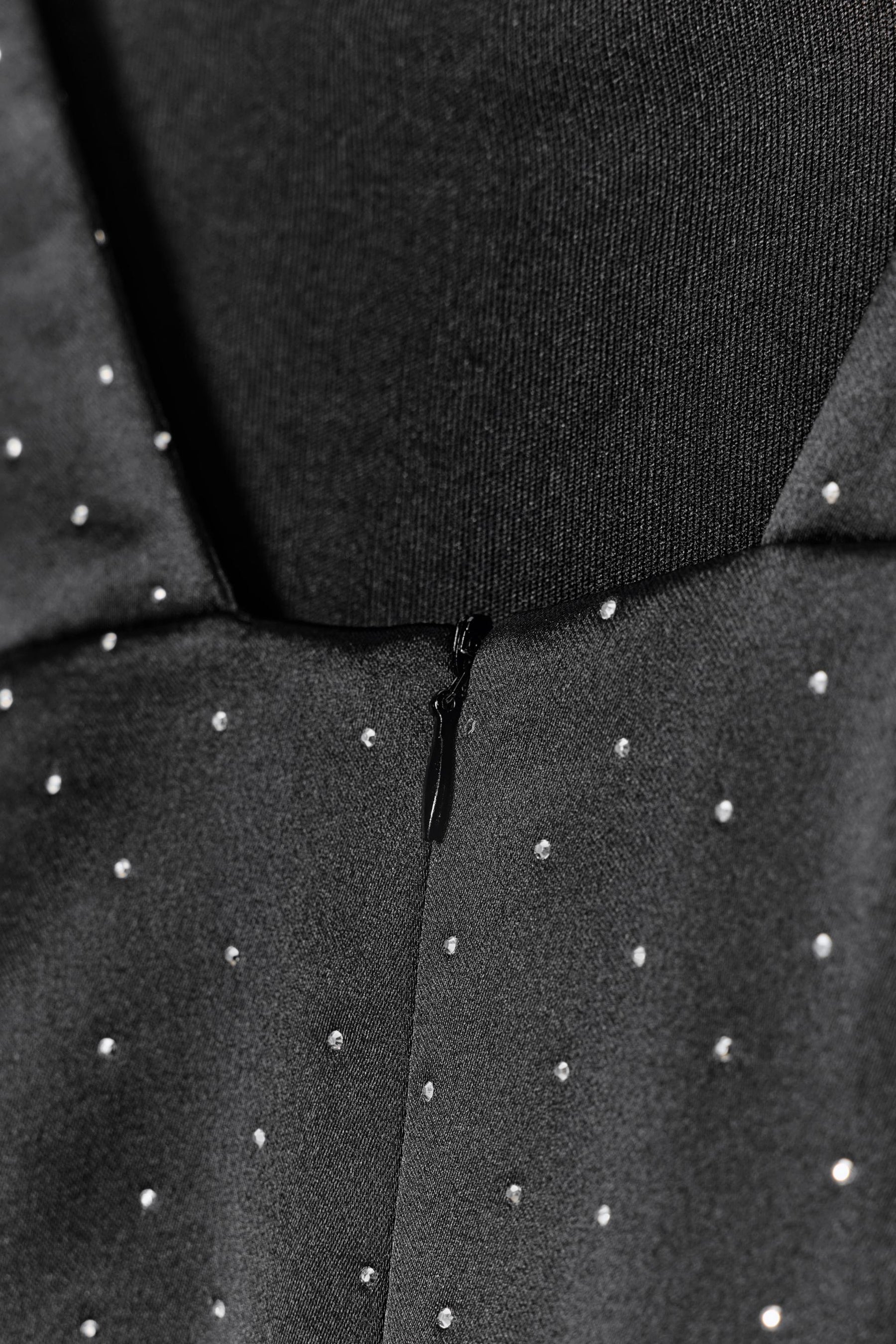 RHINESTONE SATIN MINI DRESS - Image 7