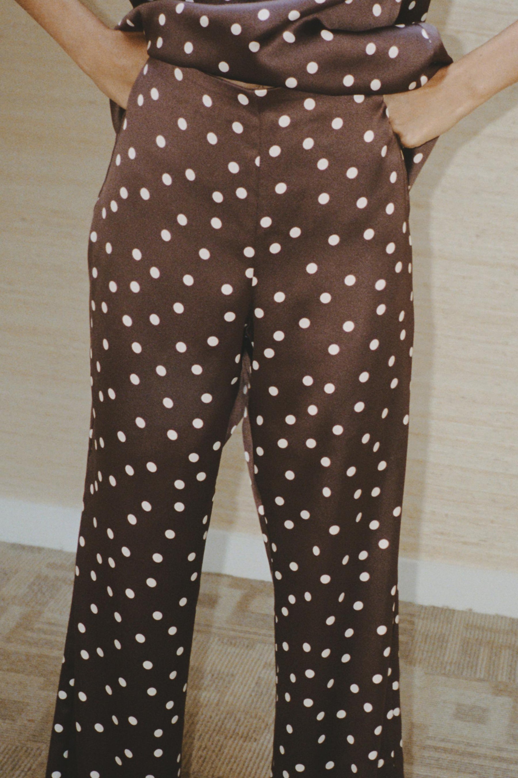 Satin High-Waist Trousers