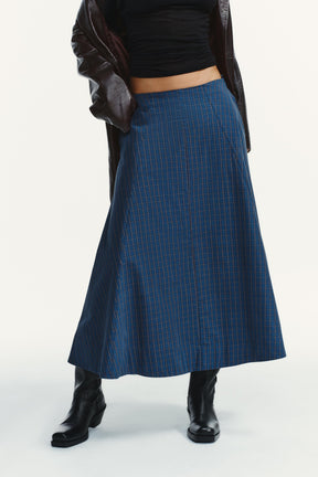 PLEATED MIDI SKIRT