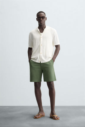 OPENWORK KNIT SHIRT - Image 1