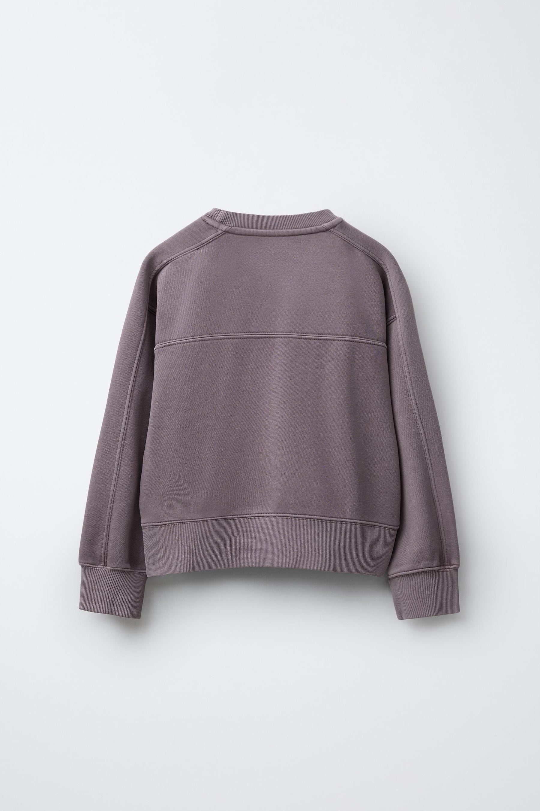 WASHED-EFFECT SLOGAN SWEATSHIRT - Image 4
