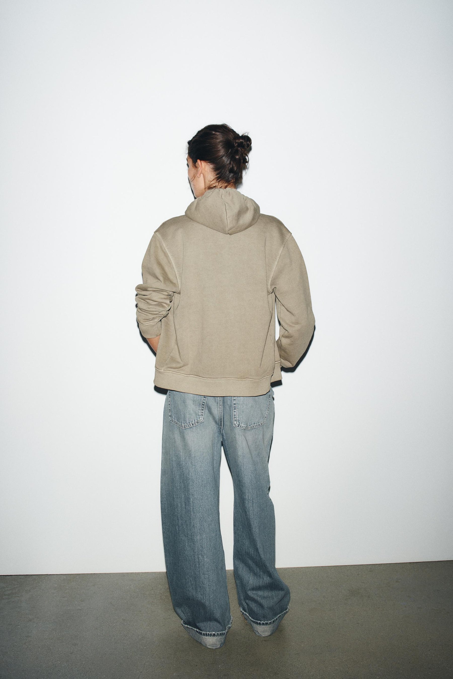 Faded-Effect Hoodie