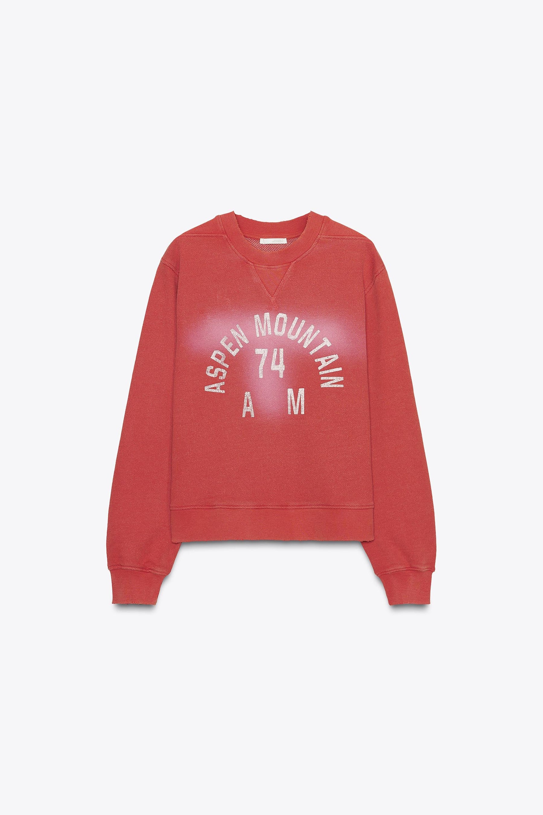Faded-effect Slogan Sweatshirt