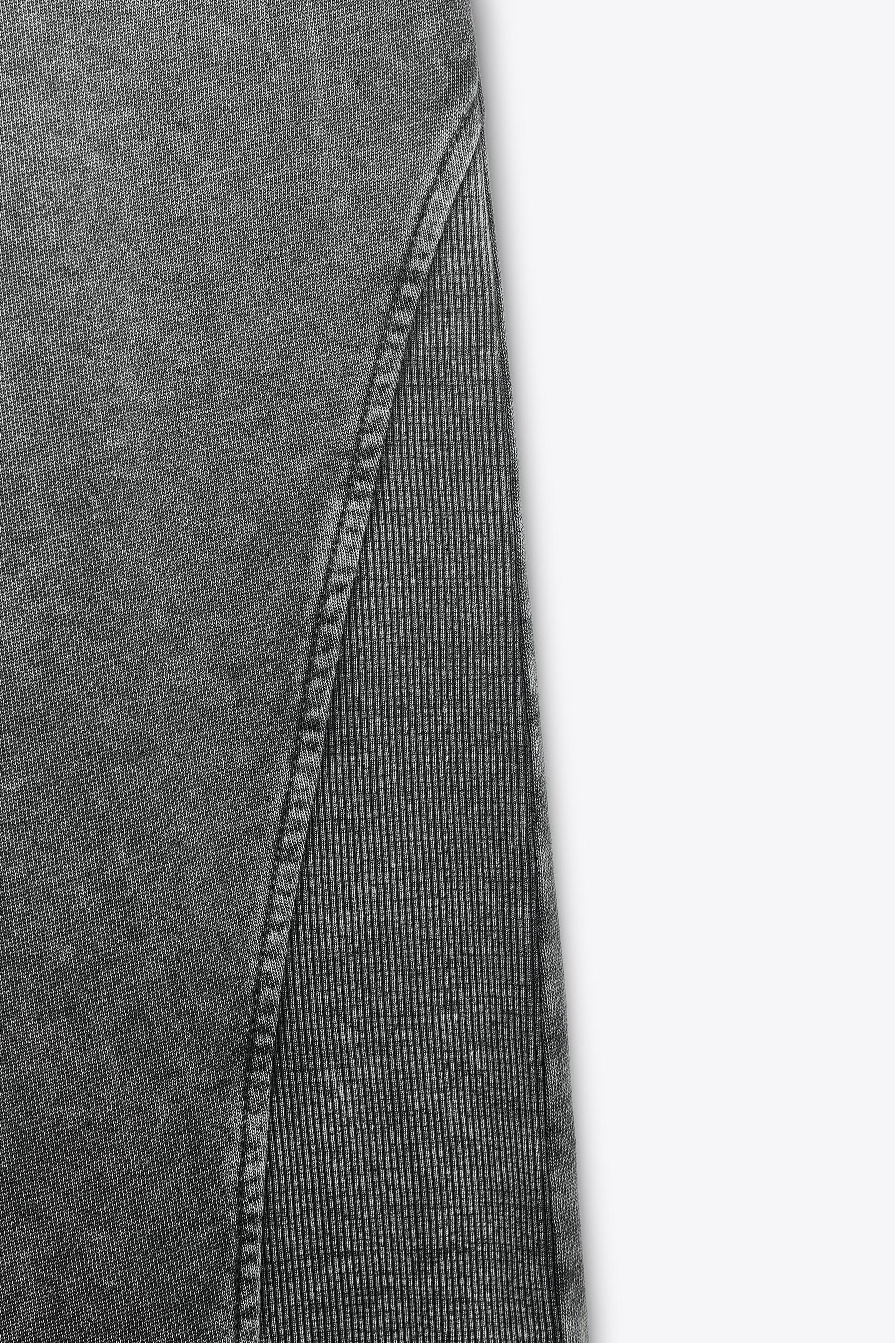 WASHED EFFECT TROUSERS