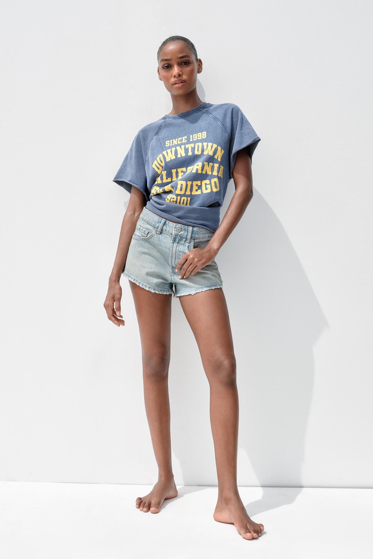PLÜSCHGEWASCHENES SWEATSHIRT