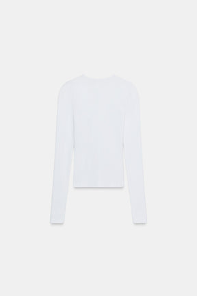 Ribbed Long-Sleeve Top