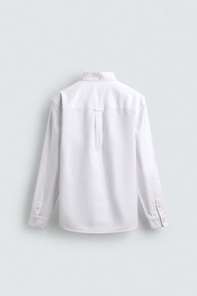 Strukturiertes Oxford-Hemd