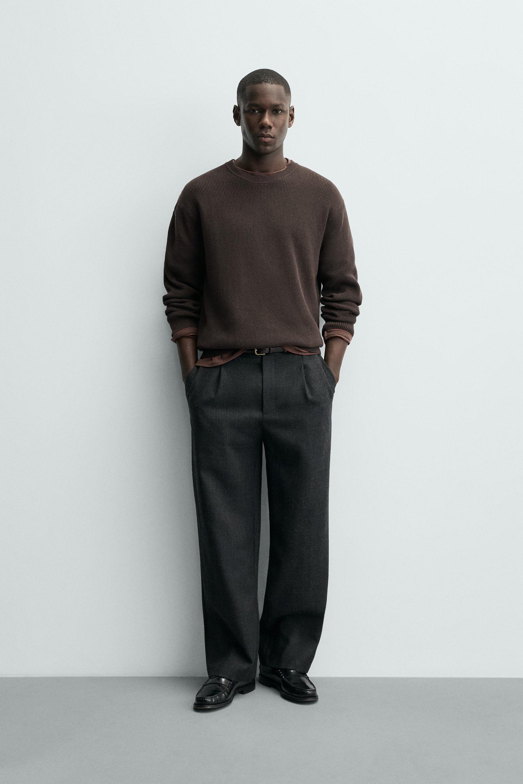 PURL KNIT SWEATER - Image 1
