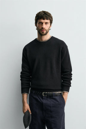 PURL KNIT SWEATER - Image 2