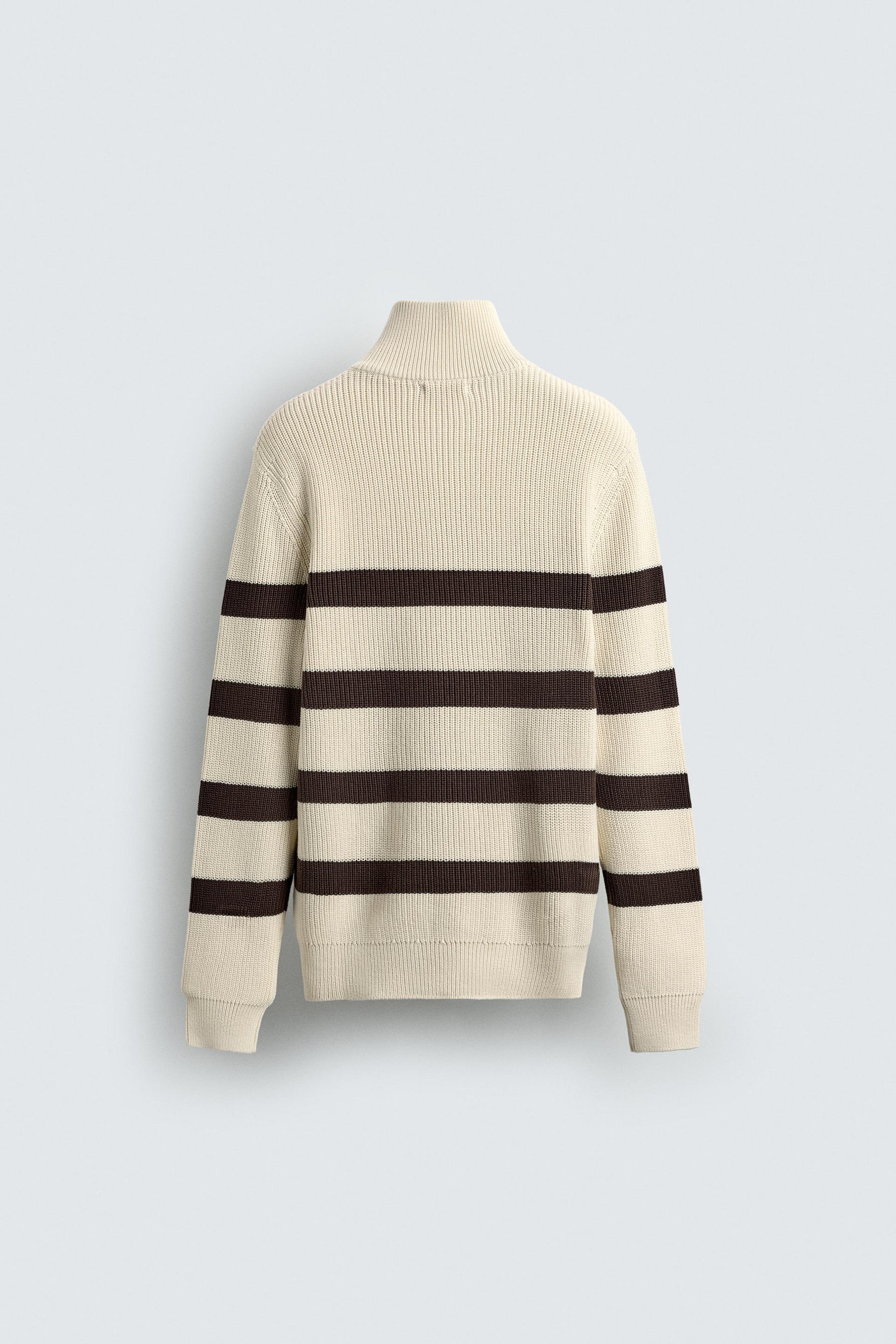 PURL KNIT QUARTER-ZIP JUMPER - Image 8