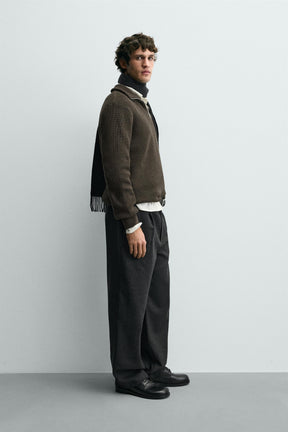 Zip Collar Knit