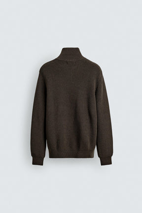 Zip Collar Knit
