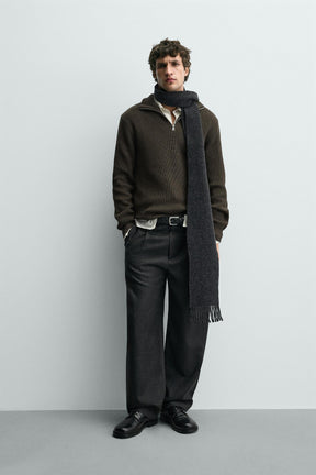 Zip Collar Knit