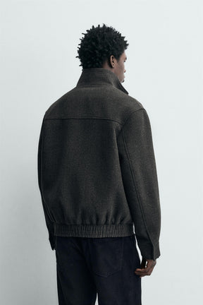 Stoffjacke mit Reißverschluss