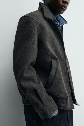 Stoffjacke mit Reißverschluss