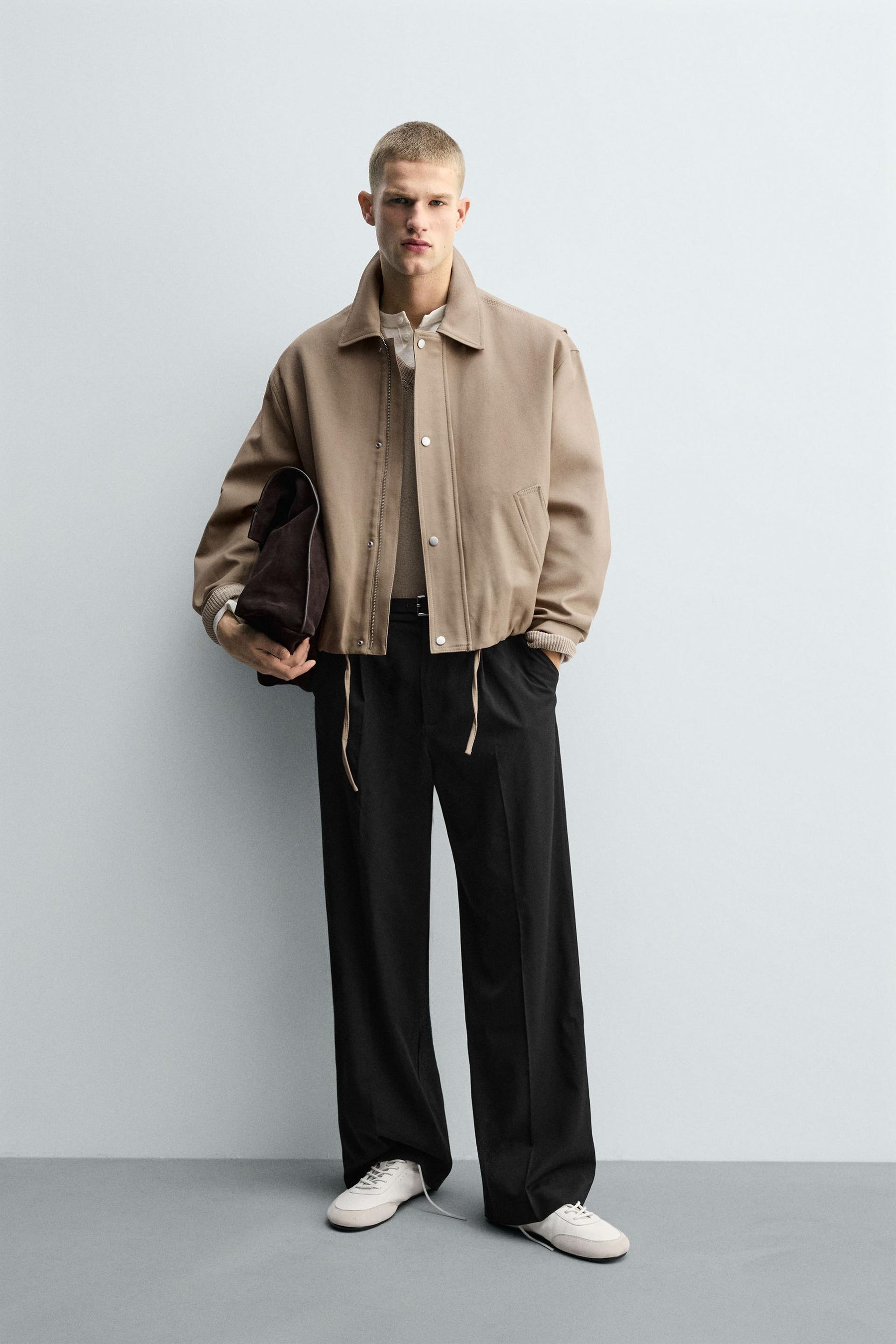 CROPPED FIT PADDED JACKET - Image 1