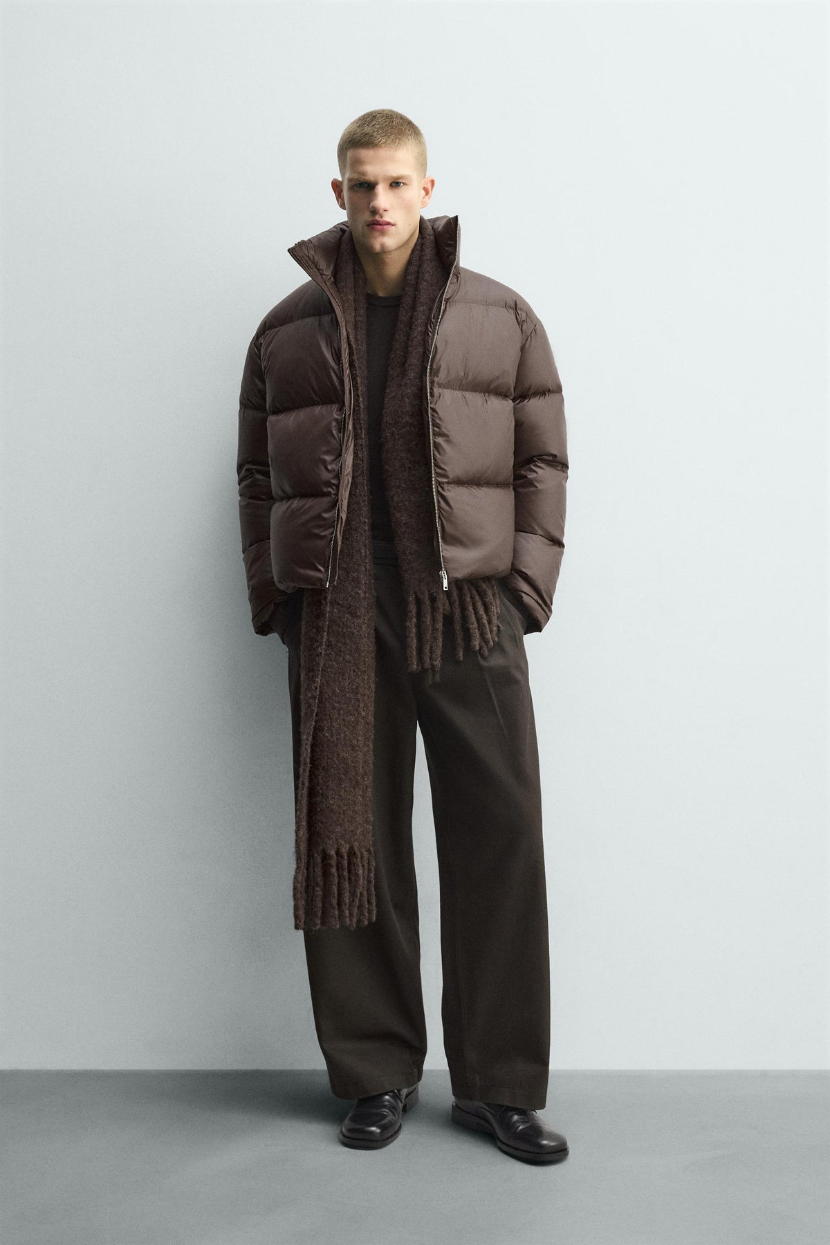 80% DOWN - 20% FEATHER PUFFER JACKET - Image 1