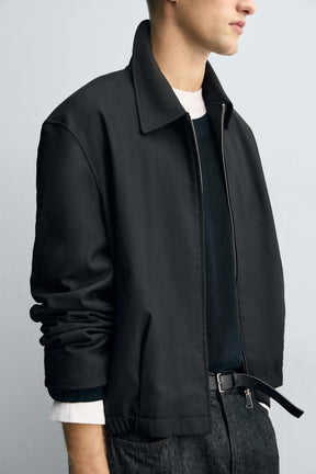 RELAXED FIT HERRINGBONE JACKET - Image 5