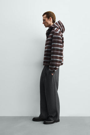 Hooded Check Jacket
