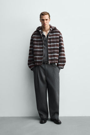 Hooded Check Jacket