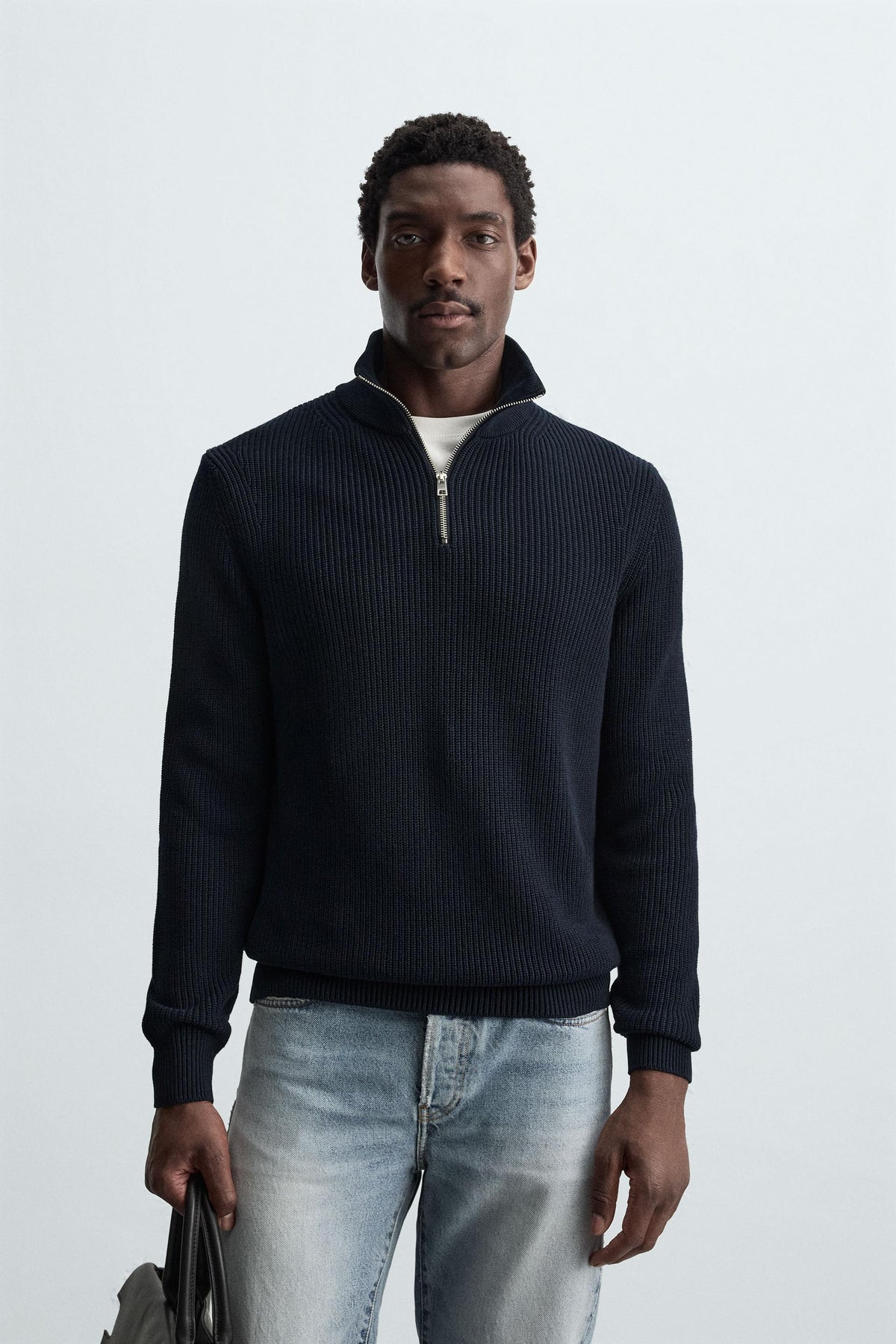 Zip Knit Pullover
