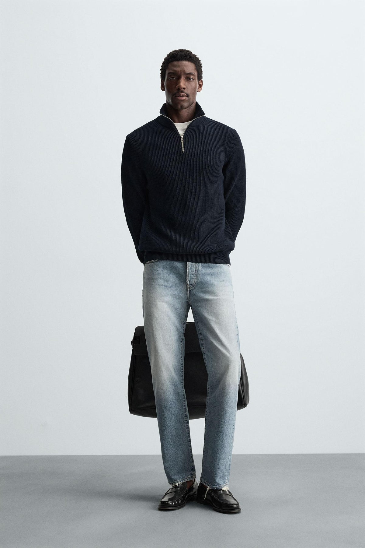 Zip Knit Pullover