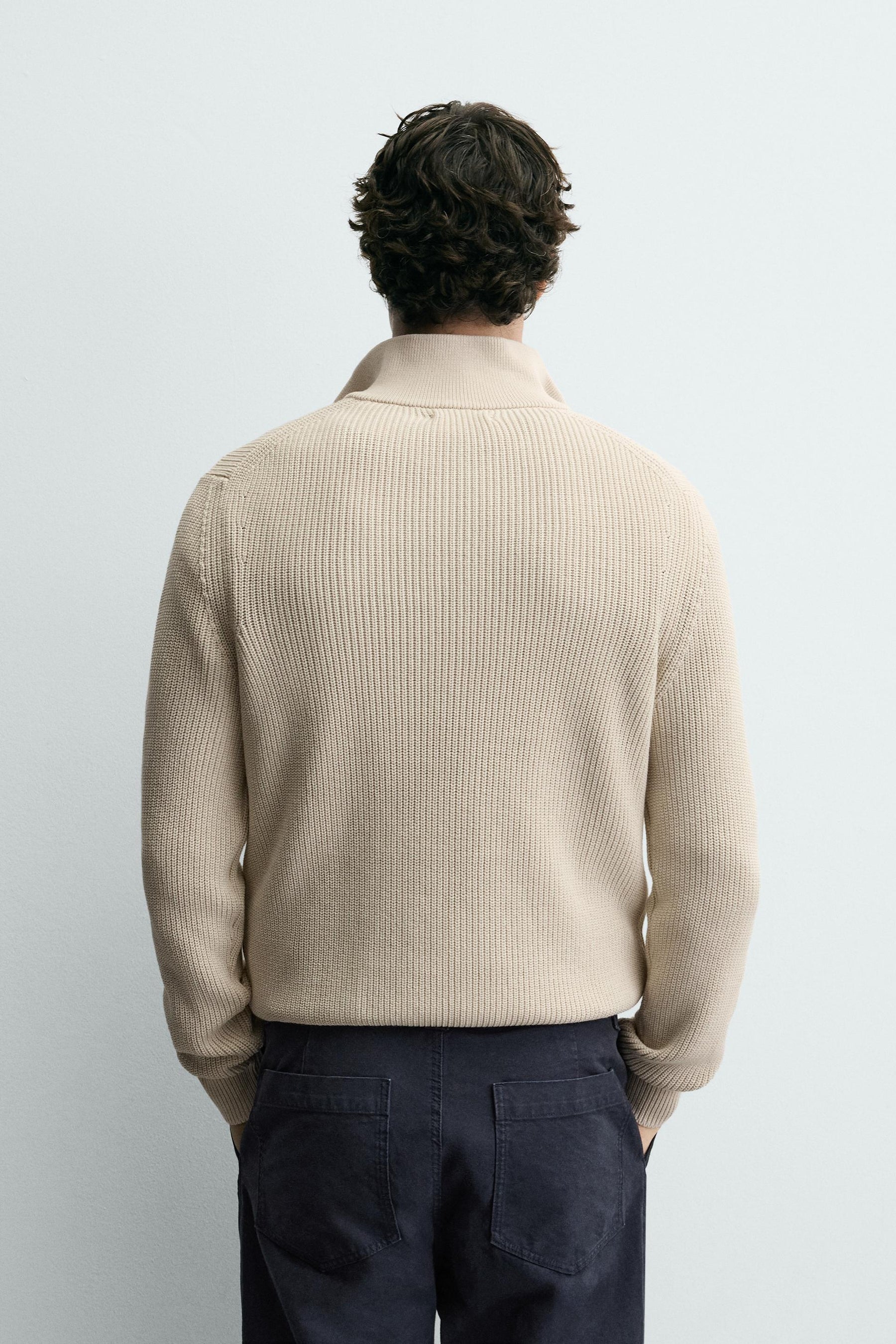 Zip Collar Knit