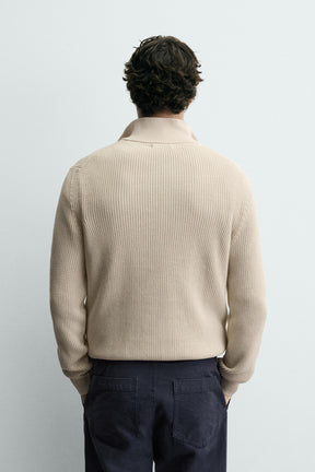 Zip Collar Knit