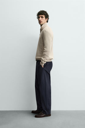 Zip Collar Knit