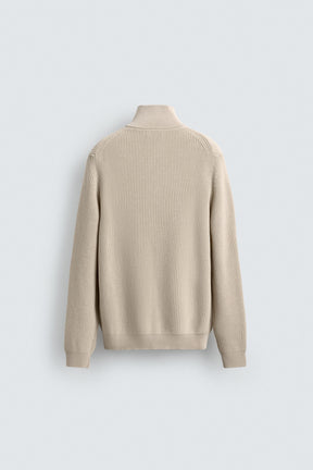Zip Collar Knit