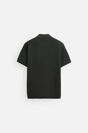 TEXTURED KNIT POLO SHIRT - Image 7