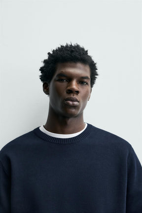 TEXTURED COTTON JUMPER - Image 5