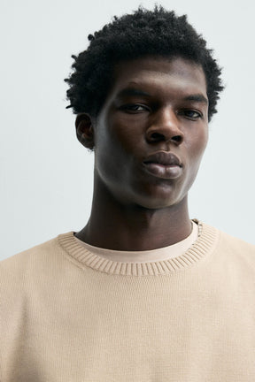 TEXTURED COTTON JUMPER - Image 5