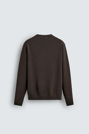 TEXTURED COTTON JUMPER - Image 7