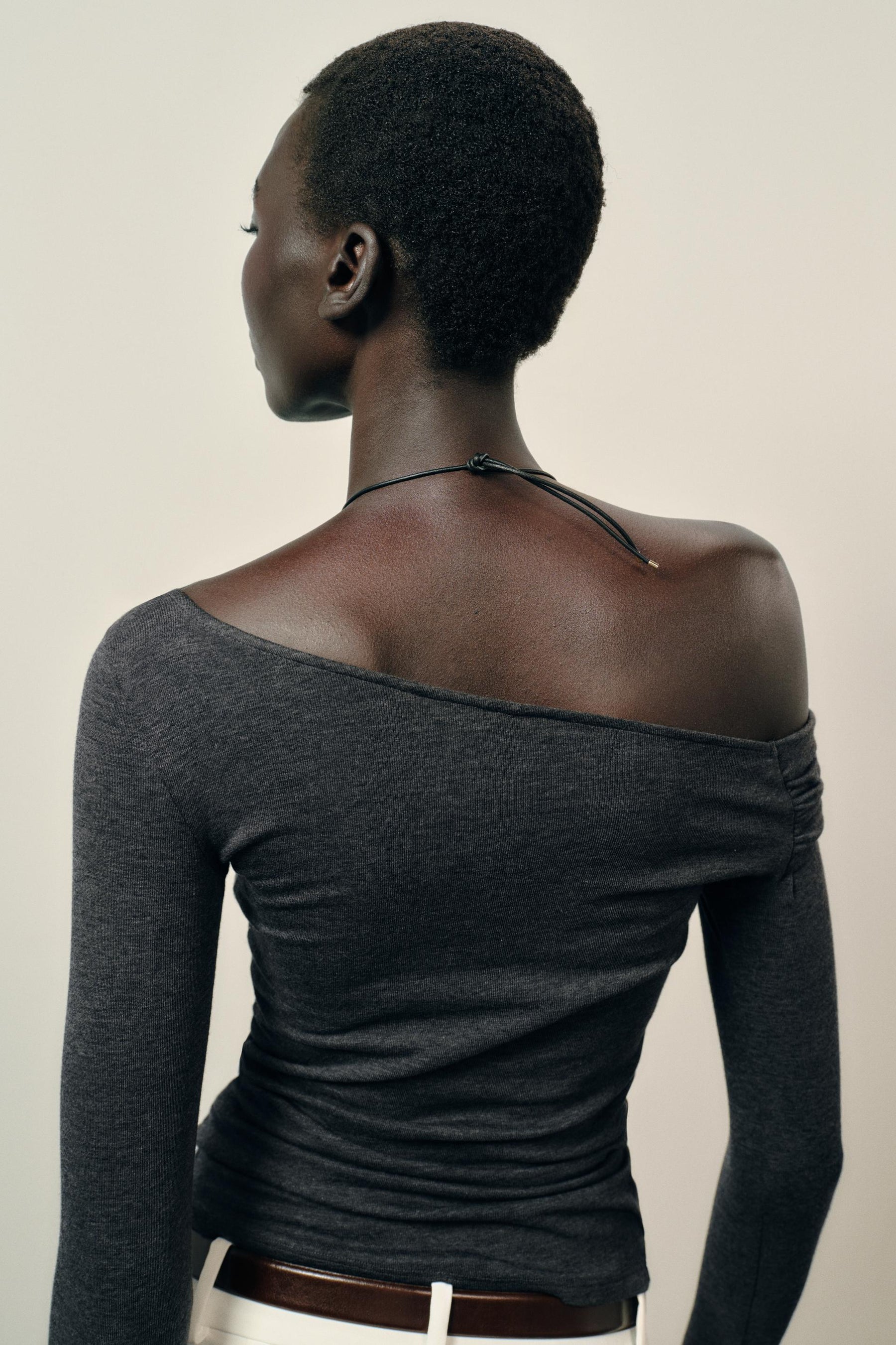 Asymmetric Neck Blouse